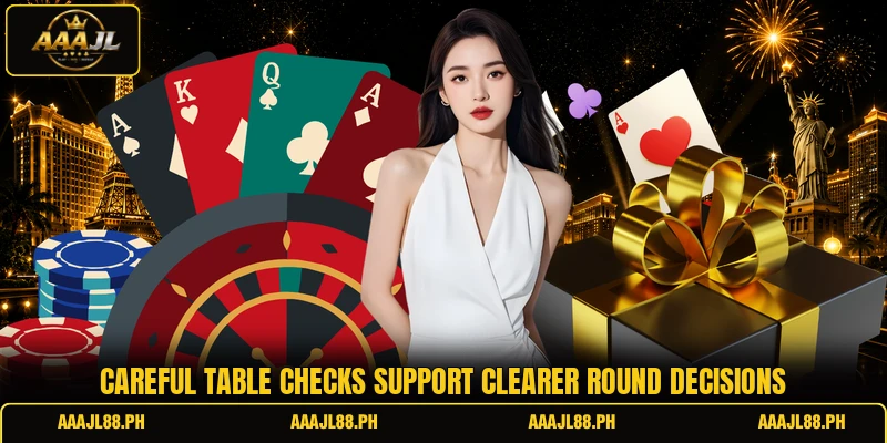 Careful table checks support clearer round decisions