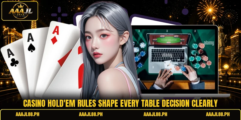 Casino hold'em rules shape every table decision clearly