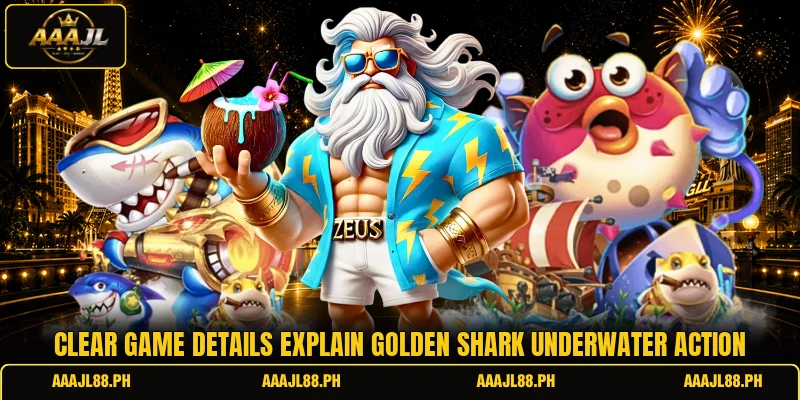 Clear game details explain Golden Shark underwater action