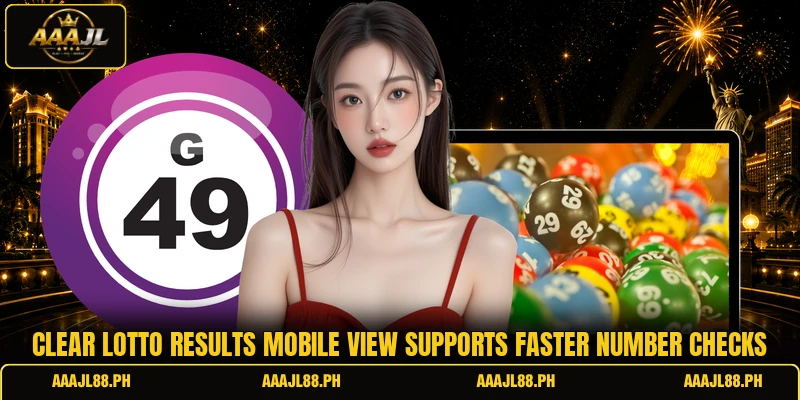 Clear lotto results mobile view supports faster number checks