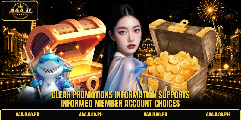 Clear promotions information supports informed member account choices