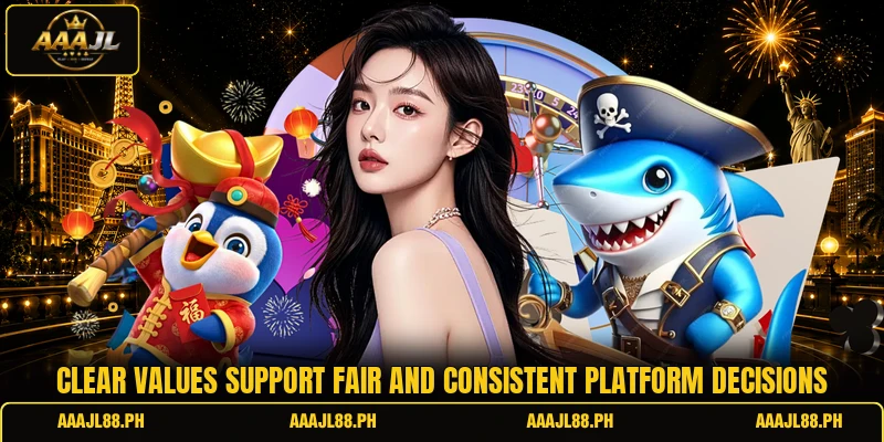Clear values support fair and consistent platform decisions