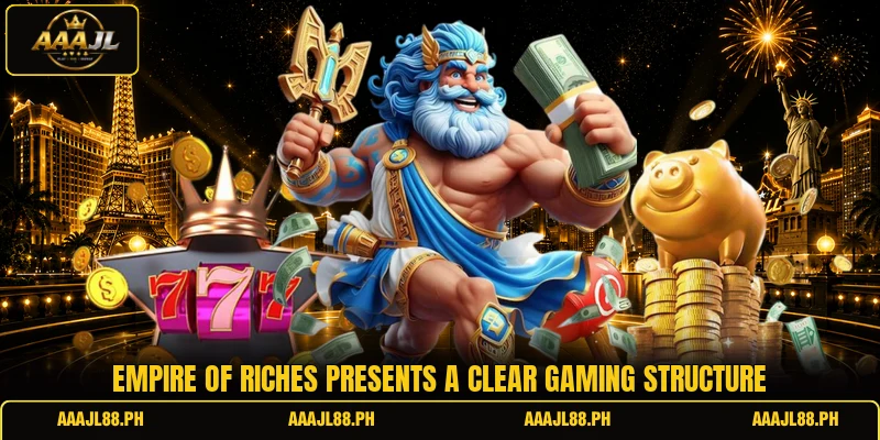 Empire of Riches presents a clear gaming structure