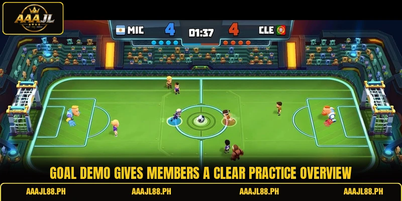 Goal demo gives members a clear practice overview