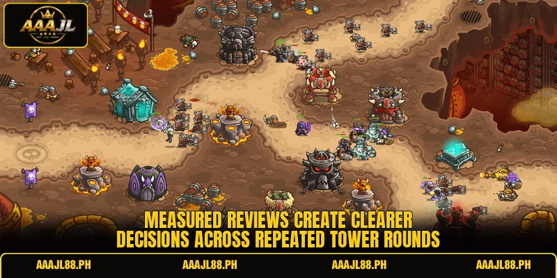 Measured reviews create clearer decisions across repeated tower rounds