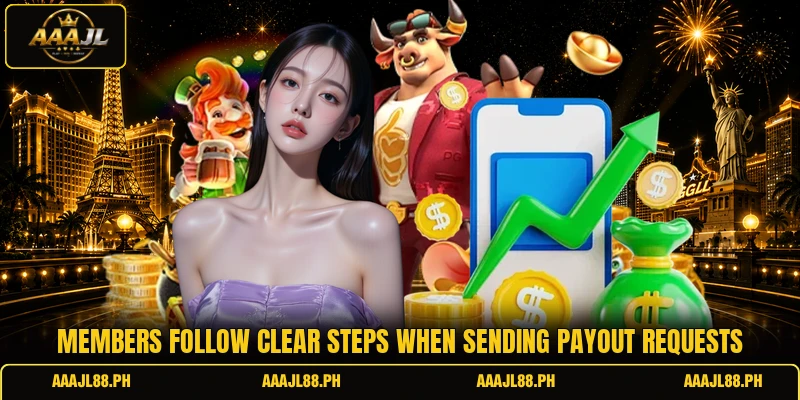 Members follow clear steps when sending payout requests
