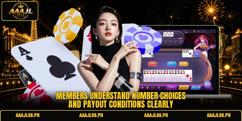 Members understand number choices and payout conditions clearly