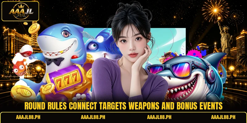 Round rules connect targets weapons and bonus events