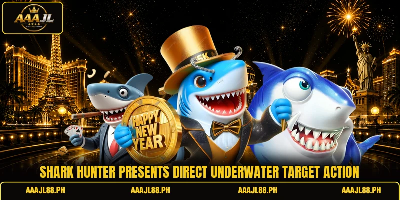 Shark Hunter presents direct underwater target action