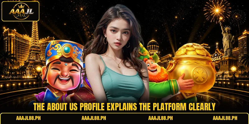 The about us profile explains the platform clearly