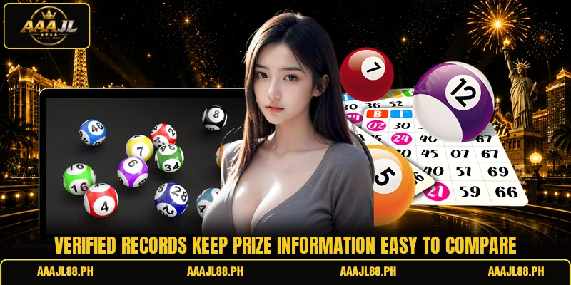 Verified records keep prize information easy to compare